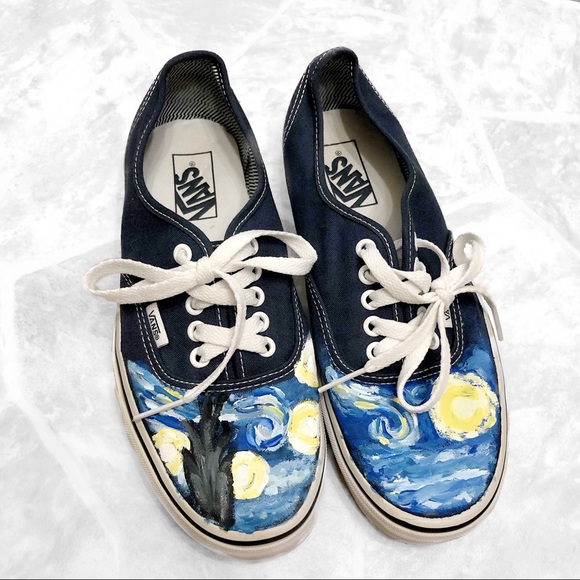 vans hand painted shoes